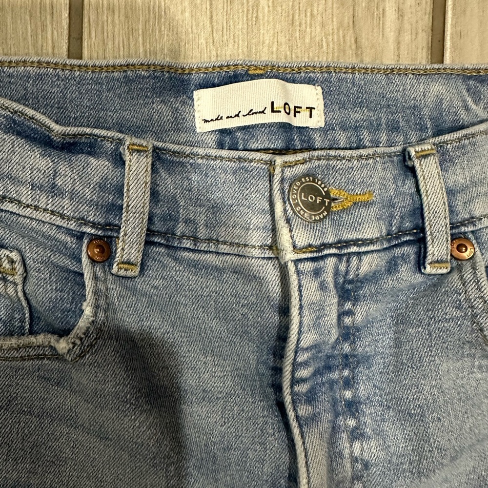 LOFT Light Blue Ankle & Cropped Jeans